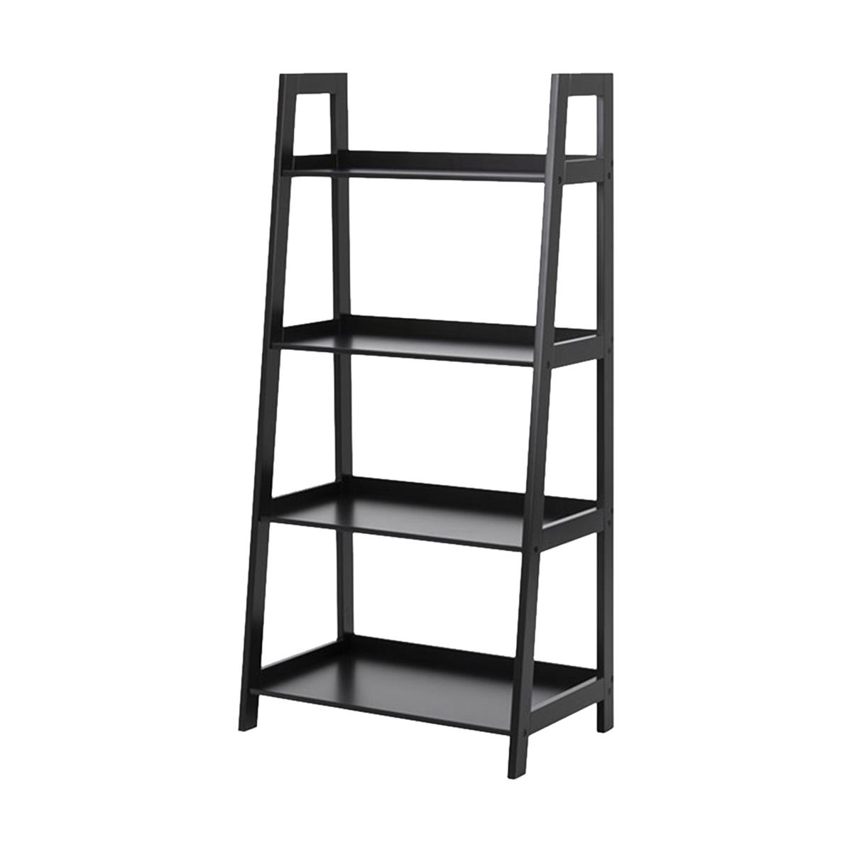 Lisomme Livia Houten Wandkast met 4 Planken - Zwart