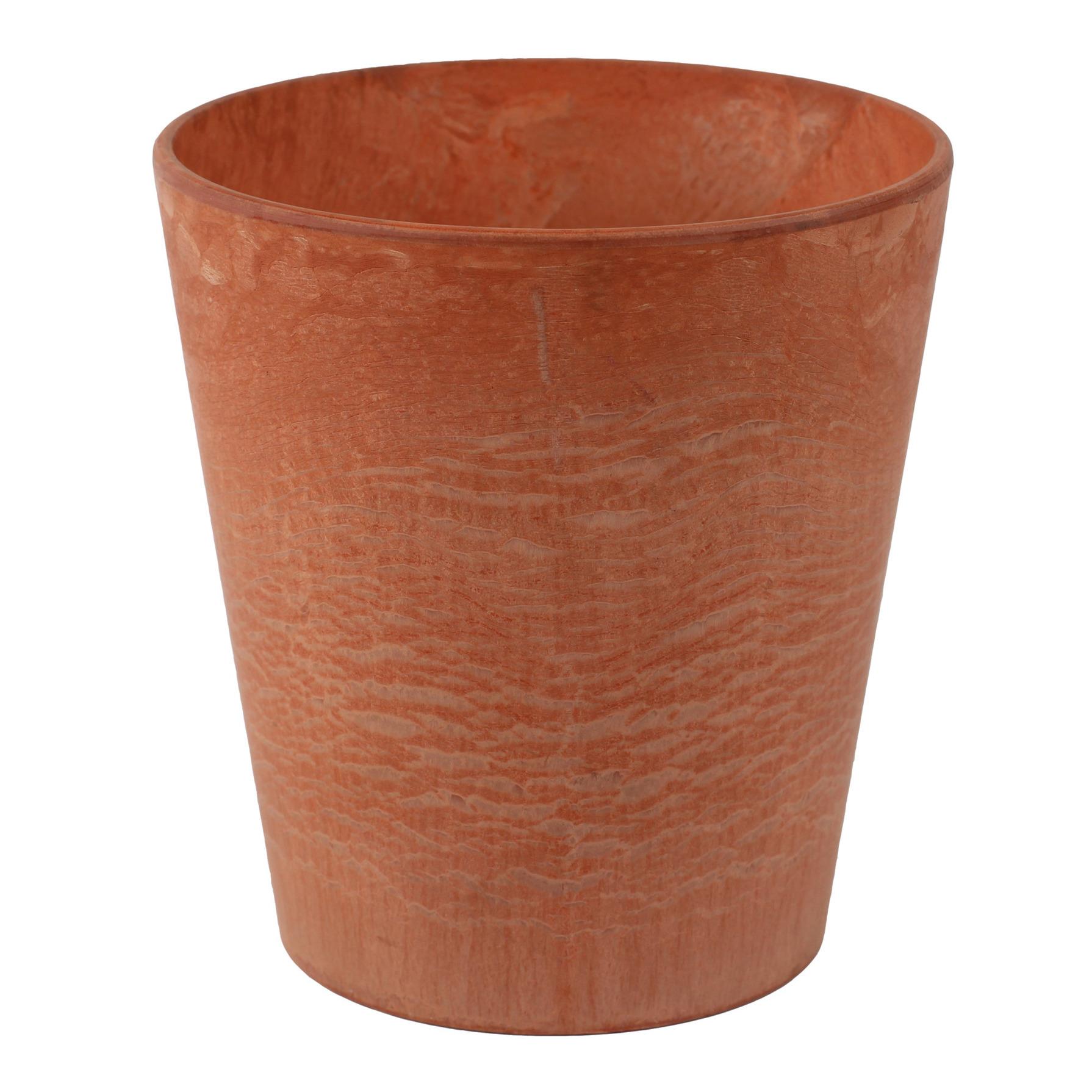 Ter Steege Plantenpot - natuursteenlook oranje - D22 x H20 cm