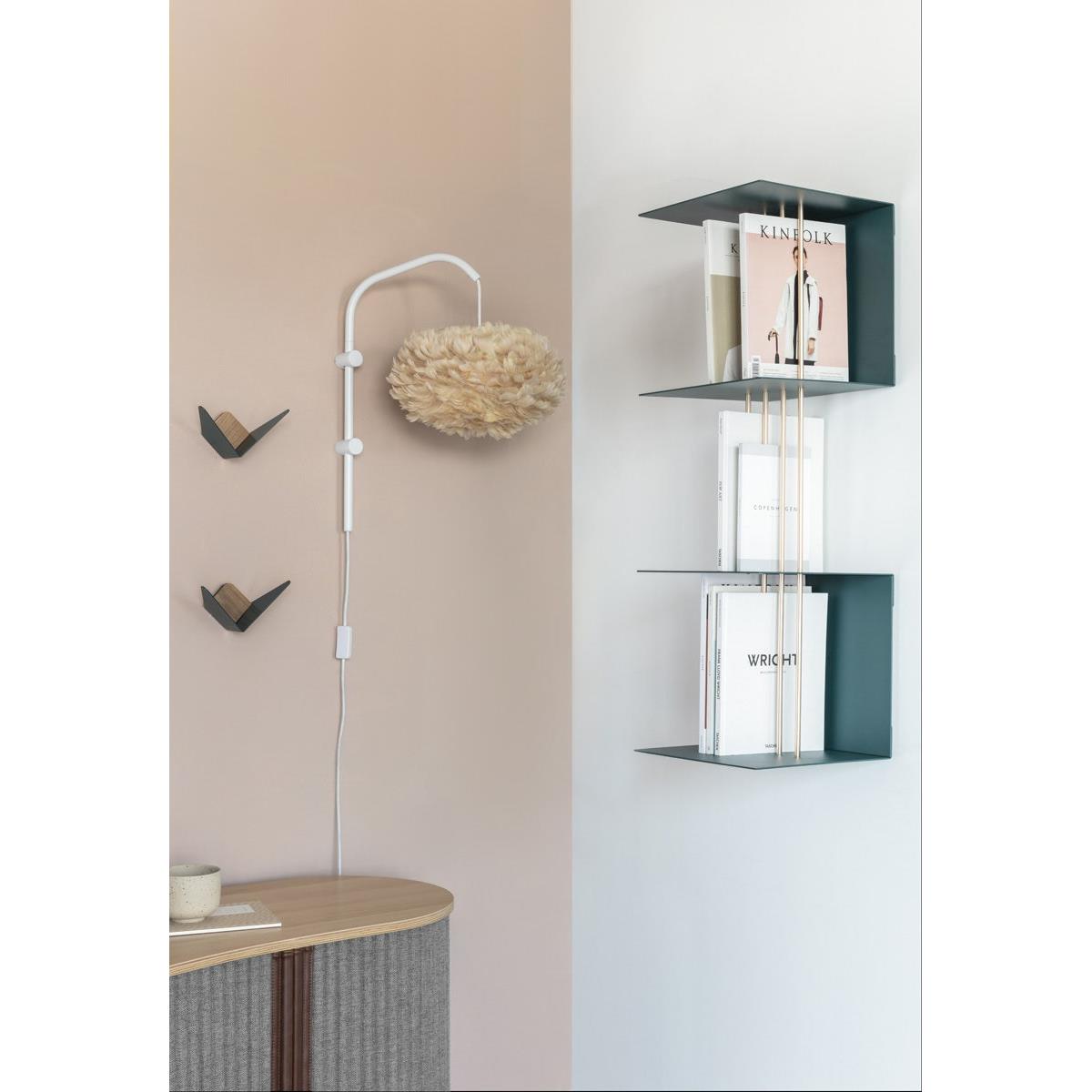 Umage Teaser shelf aluminium wandrek forest green