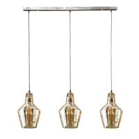 AnLi Style Hanglamp 3L amber glas kegel