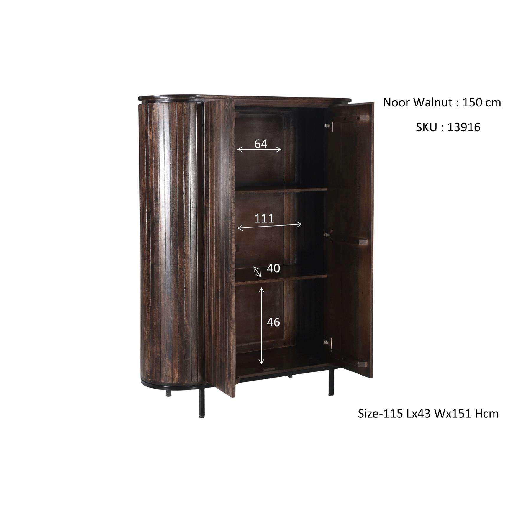 Noor Walnut 150cm