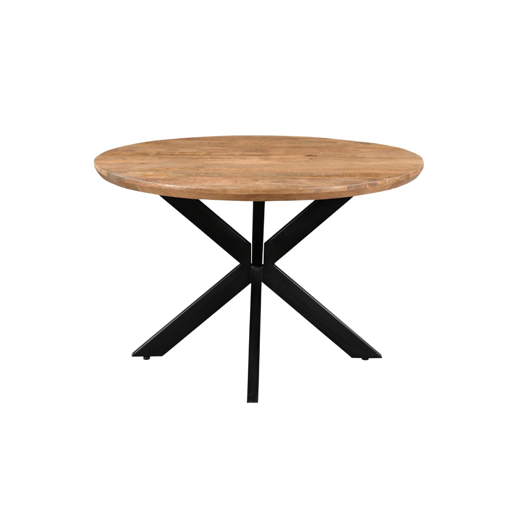 Livingfurn - Eetkamertafel Jesper Round 120cm - Mangohout