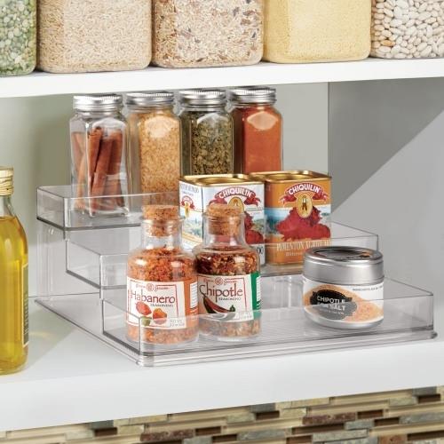 iDesign - Kruiden Organizer, 25.4 x 23.4 x 10.2 cm, Kunststof, Transpa