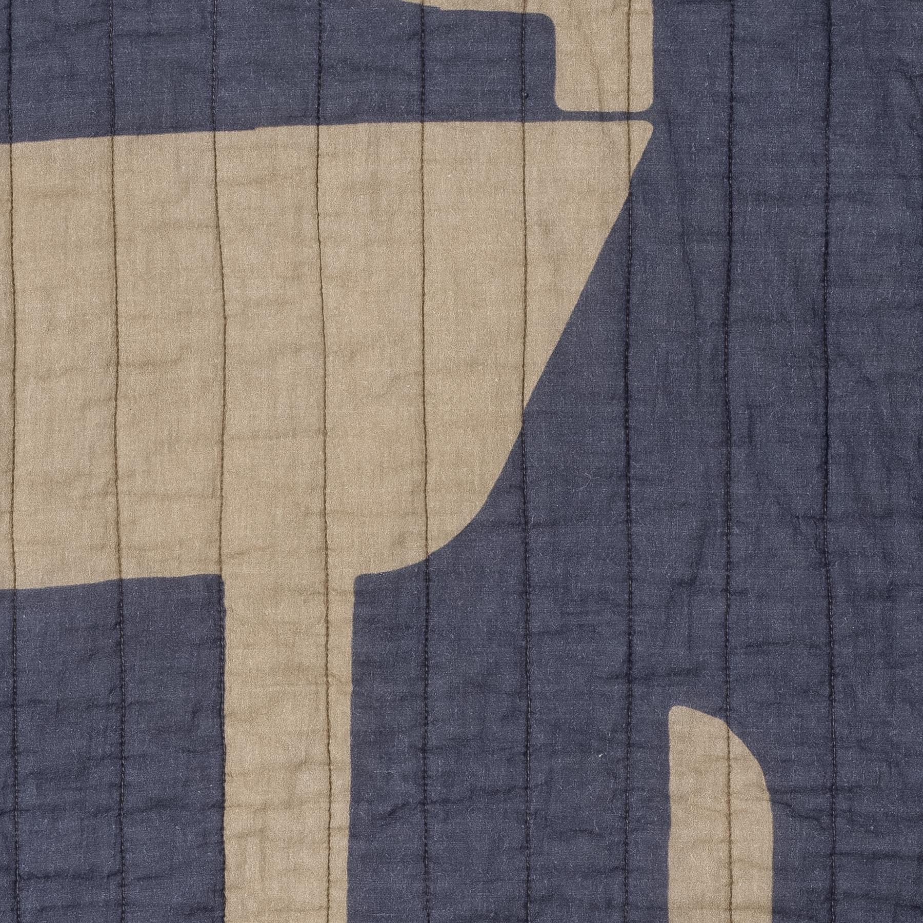 Bloomingville Roosi Plaid - 150 x 130 cm - Blauw