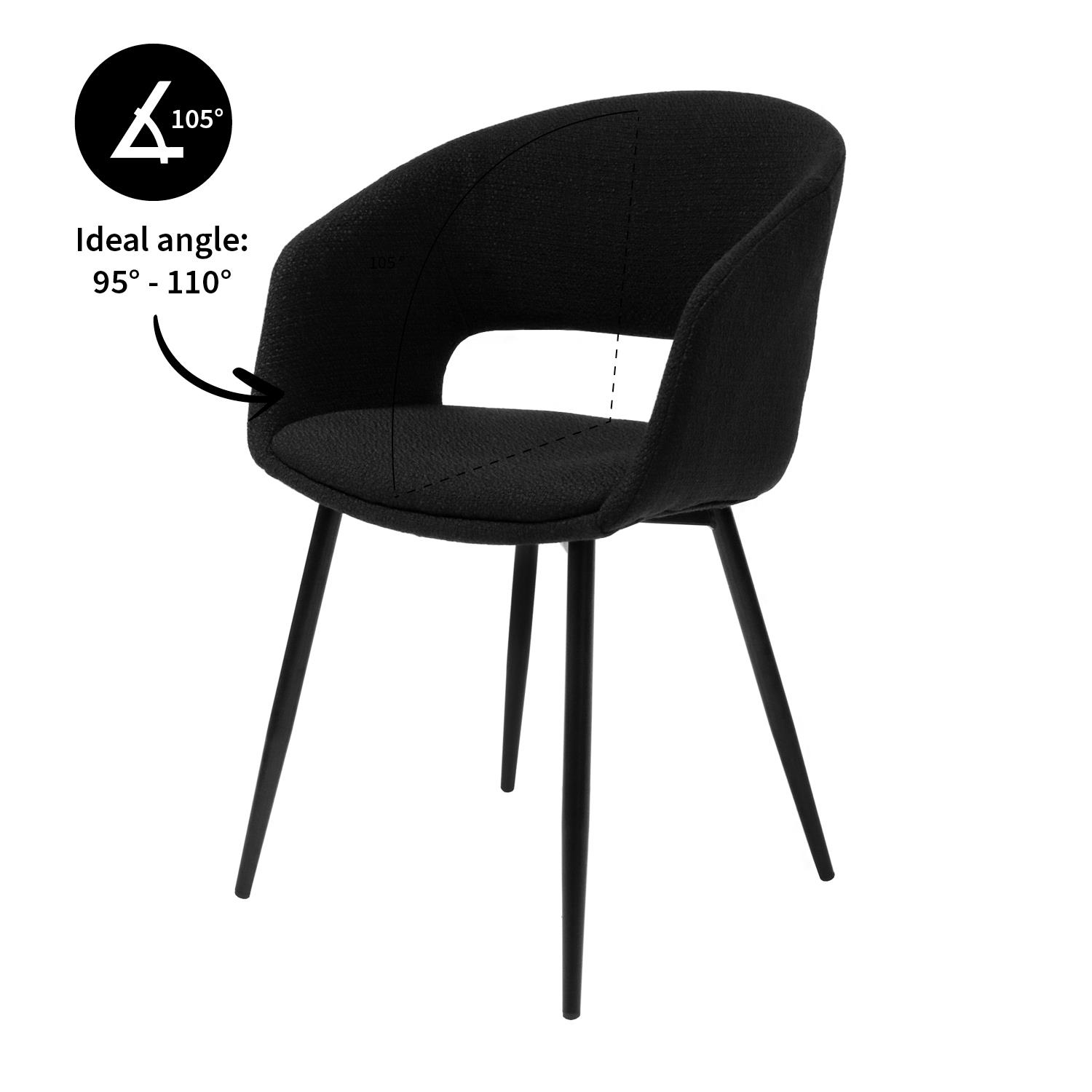 Kick stoel Dean - Zwart