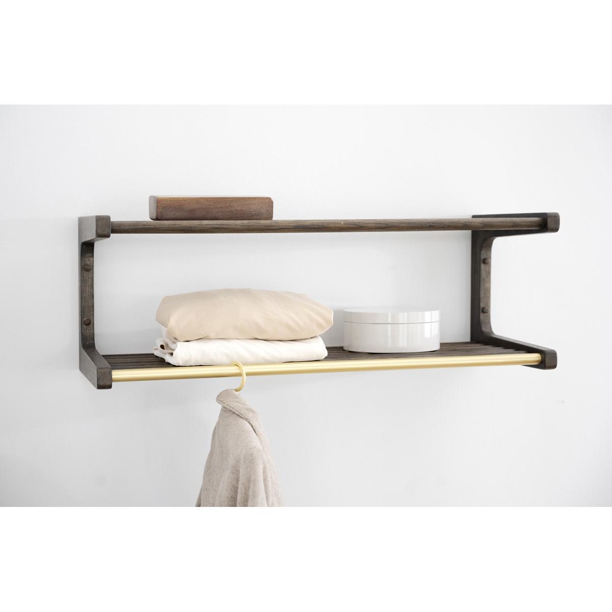 Rowico Home Inverness houten kapstok donker eiken - 80 x 28 cm
