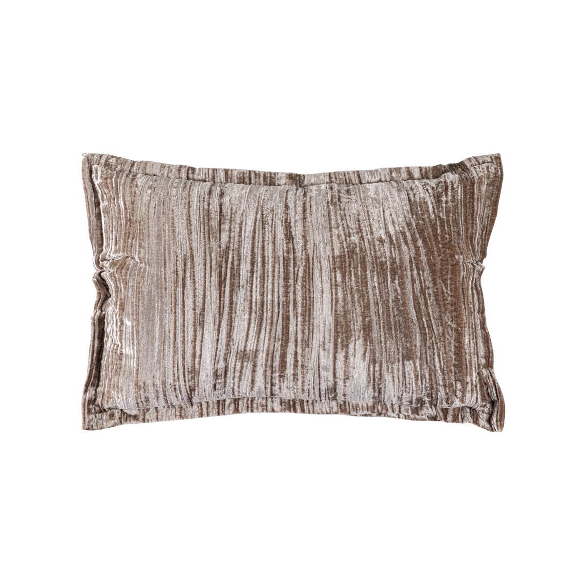 PTMD Senny Sierkussen - 60x3x40 cm - Fluweel - Beige