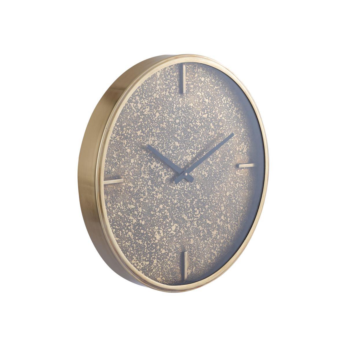PTMD Taylor Klok - 41x4x41 cm - Ijzer - Messing
