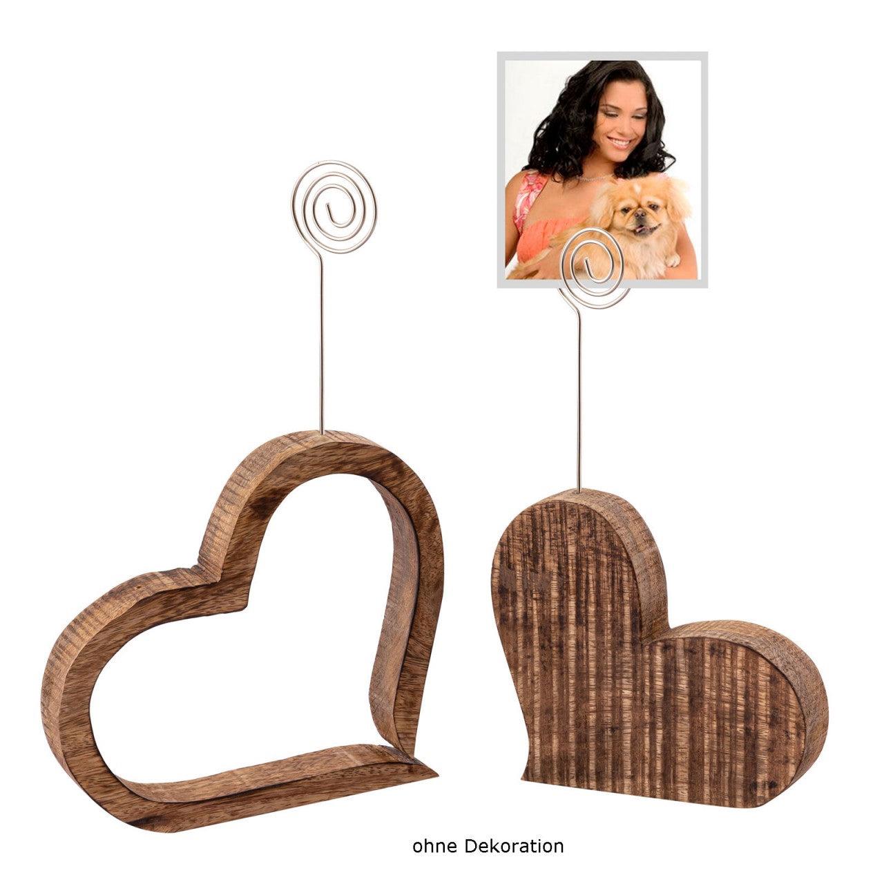 SVJ Fotolijstje  - 3 x 18 x 16 cm - Hout - Bruin - Set van 2