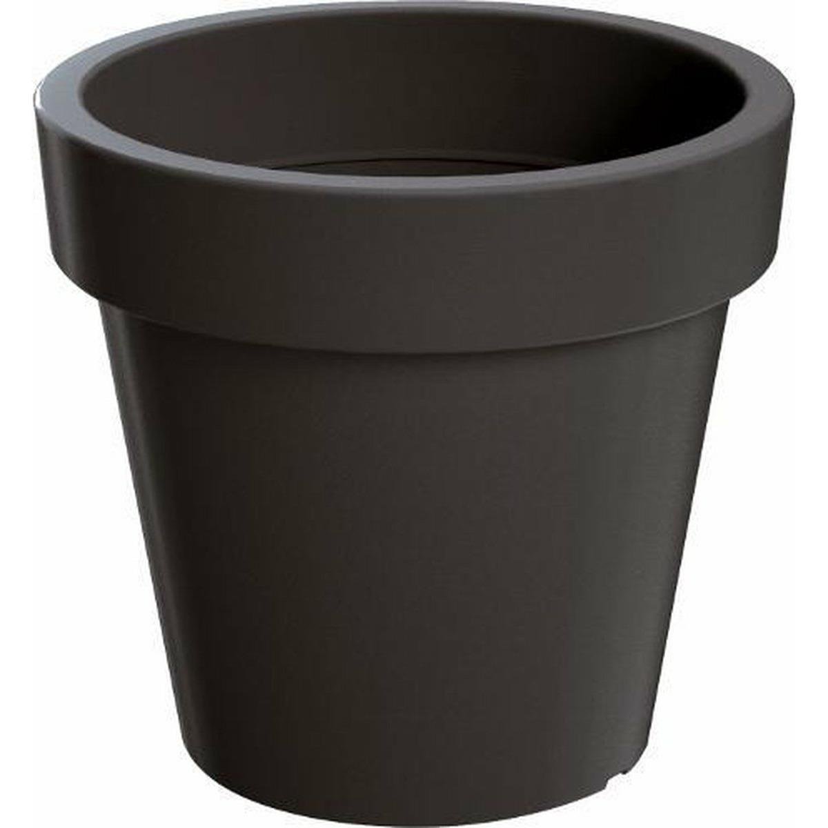 Bloempot|plantenpot - D58 x H52 cm - antraciet - kunststof