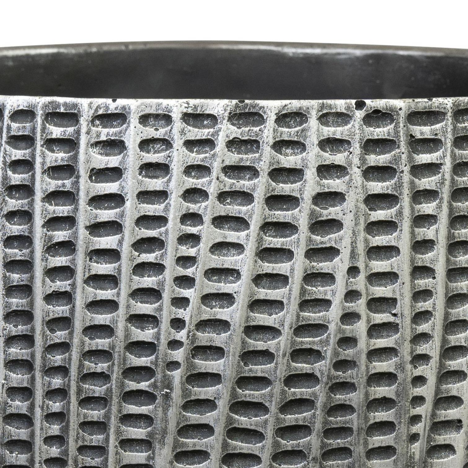 Ter Steege Plantenpot - binnen - zwart|metaal - D30|H26 cm
