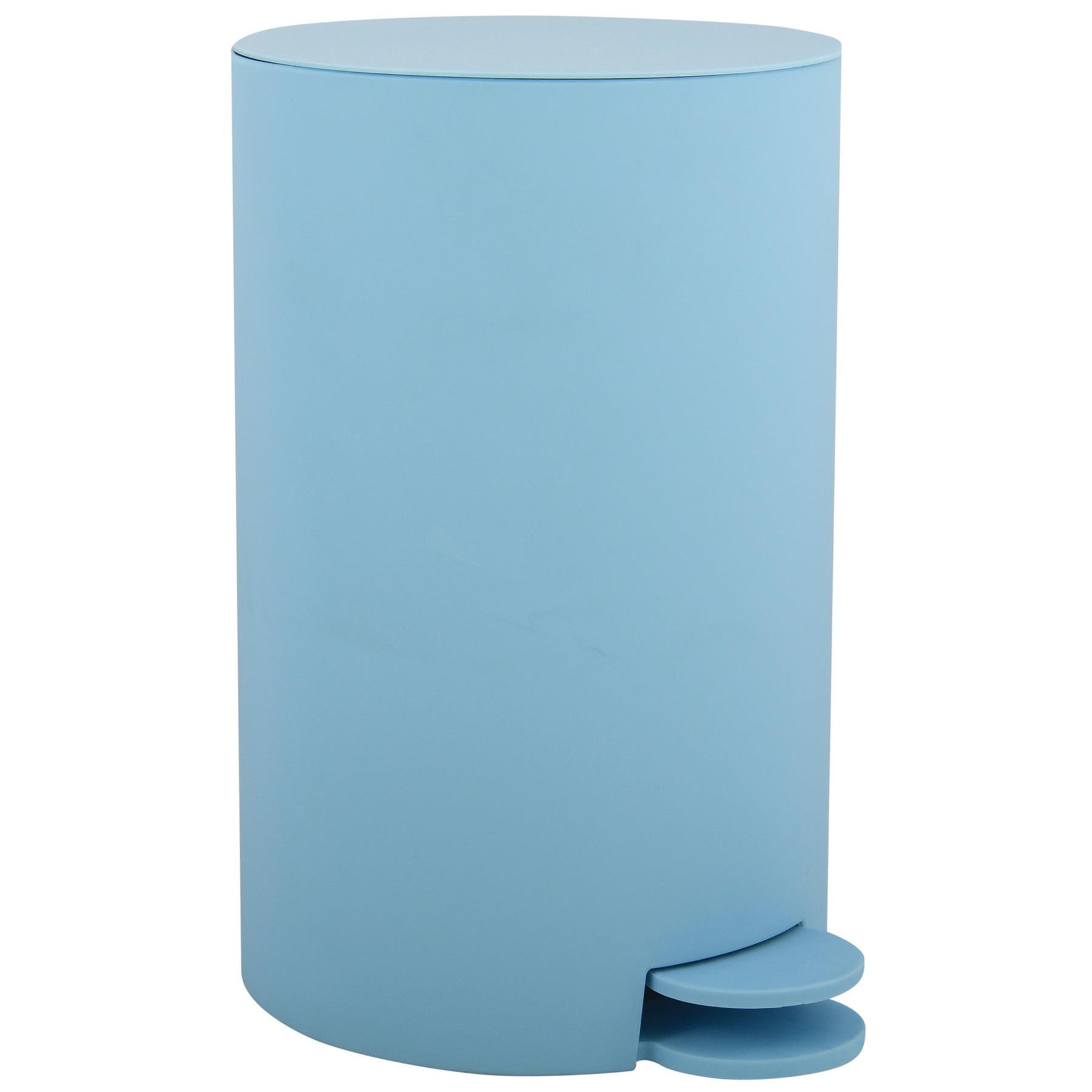 MSV badkamer|toilet pedaalemmer - lichtblauw - 3L - 15 x 27cm