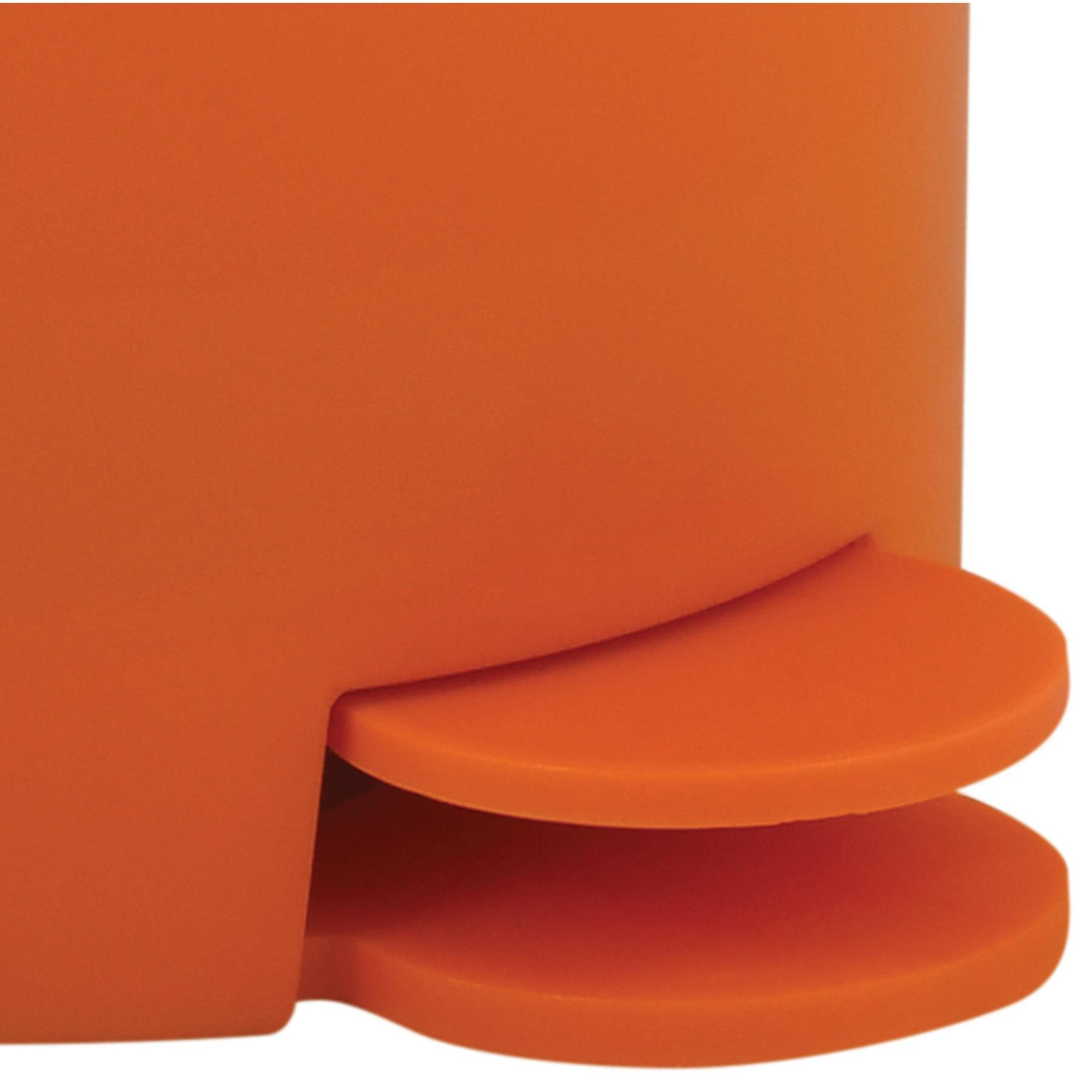 MSV kleine badkamer|toilet pedaalemmer - oranje - 3L - 15 x 27cm