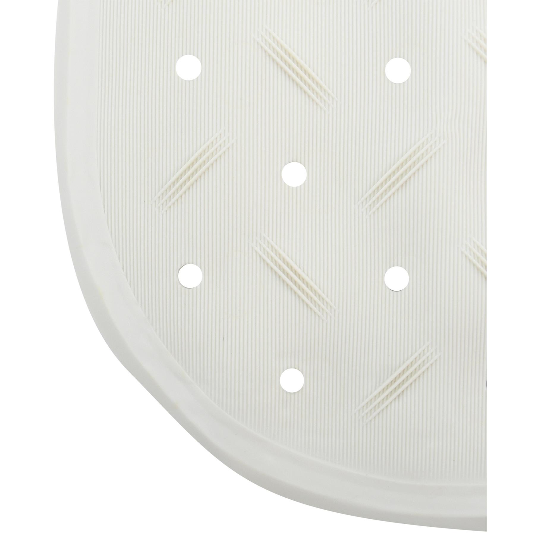 MSV Douche|bad anti-slip mat badkamer - rubber - wit - 54 x 54 cm