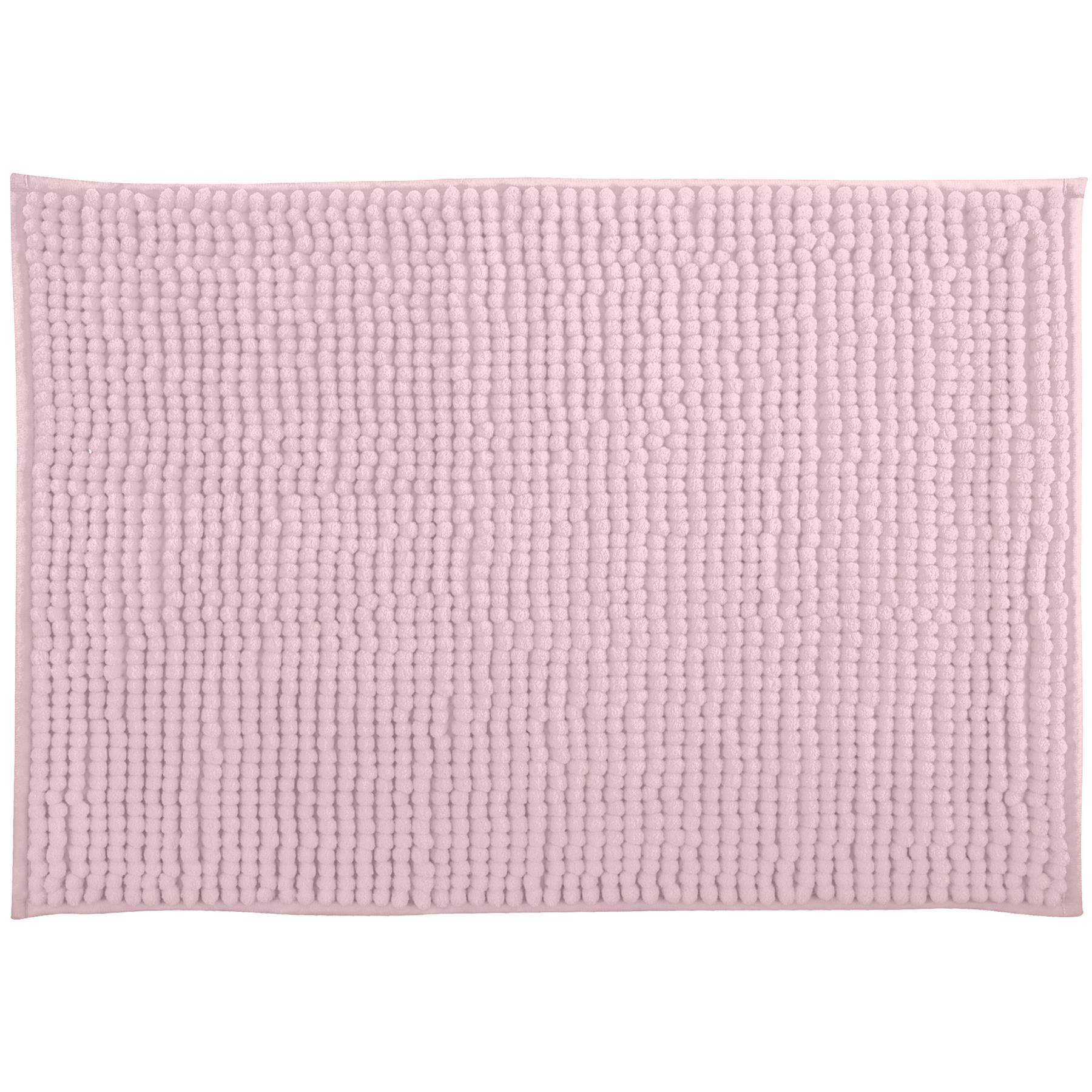 MSV Badkamerkleed|badmat voor op de vloer - lichtroze - 60 x 90 cm