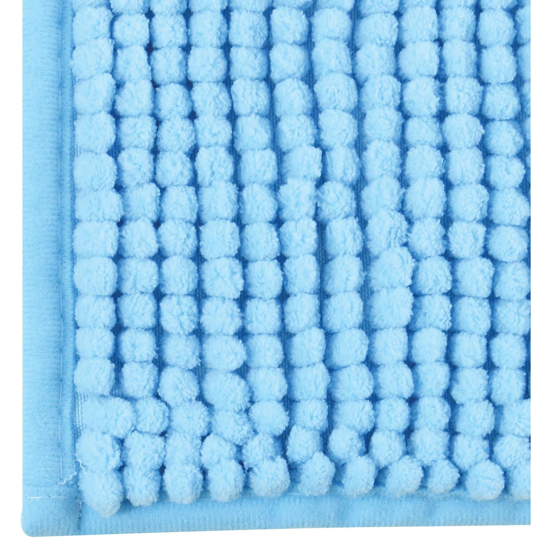 MSV Badkamerkleed|badmat voor op de vloer - lichtblauw - 60 x 90 cm