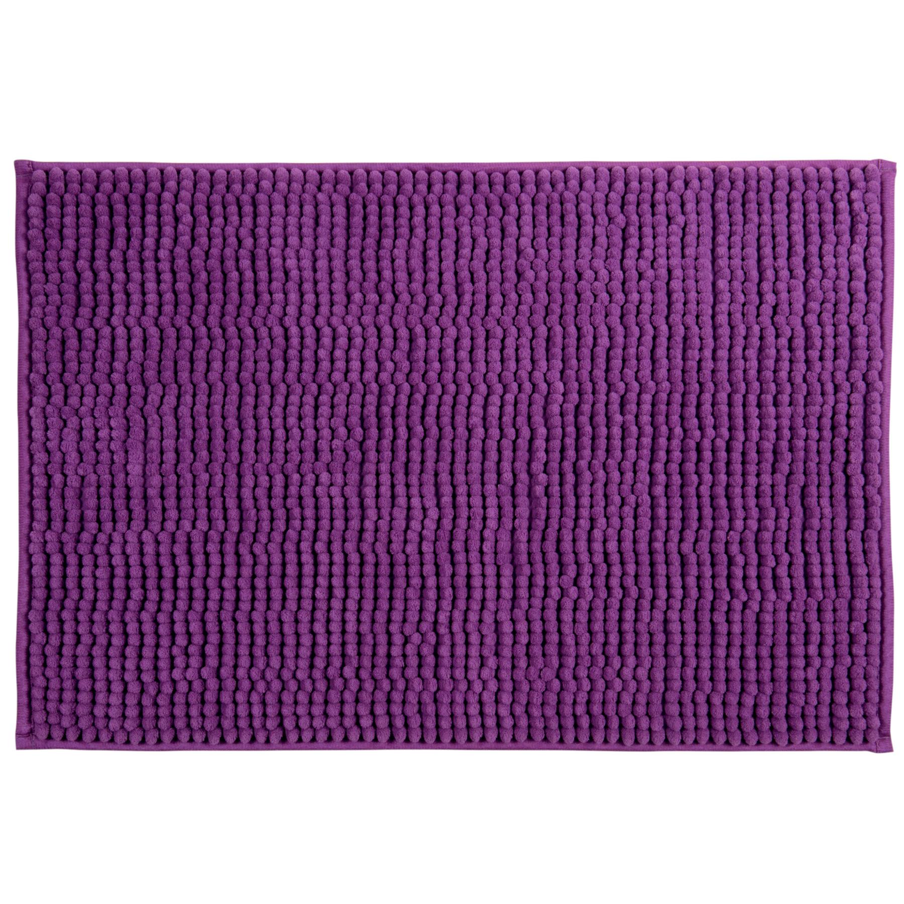 MSV Badkamerkleed|badmat voor op de vloer - paars - 60 x 90 cm