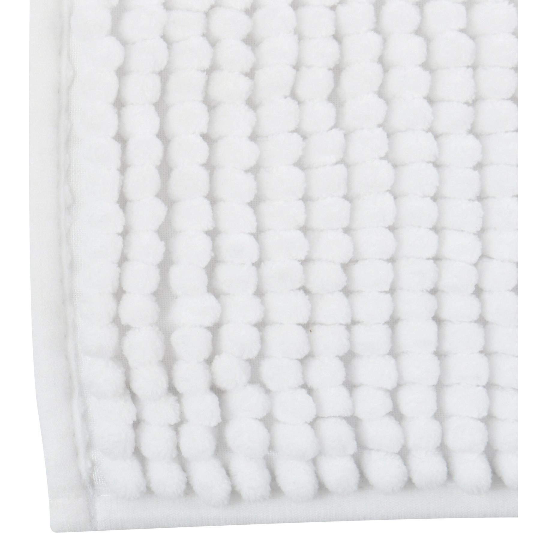MSV Badkamerkleed|badmat voor op de vloer - ivoor wit - 60 x 90 cm
