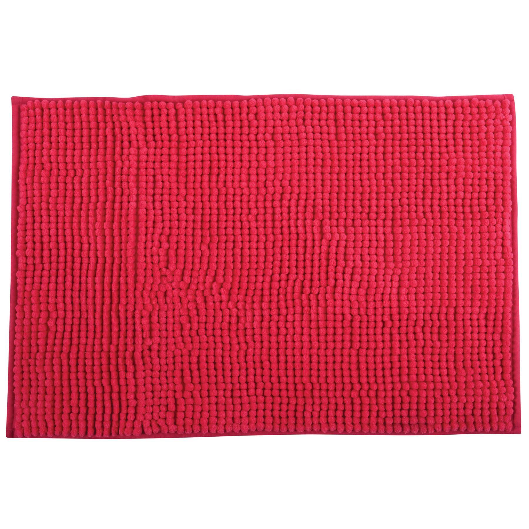 MSV Badkamerkleed|badmat voor op de vloer - fuchsia roze - 60 x 90 cm