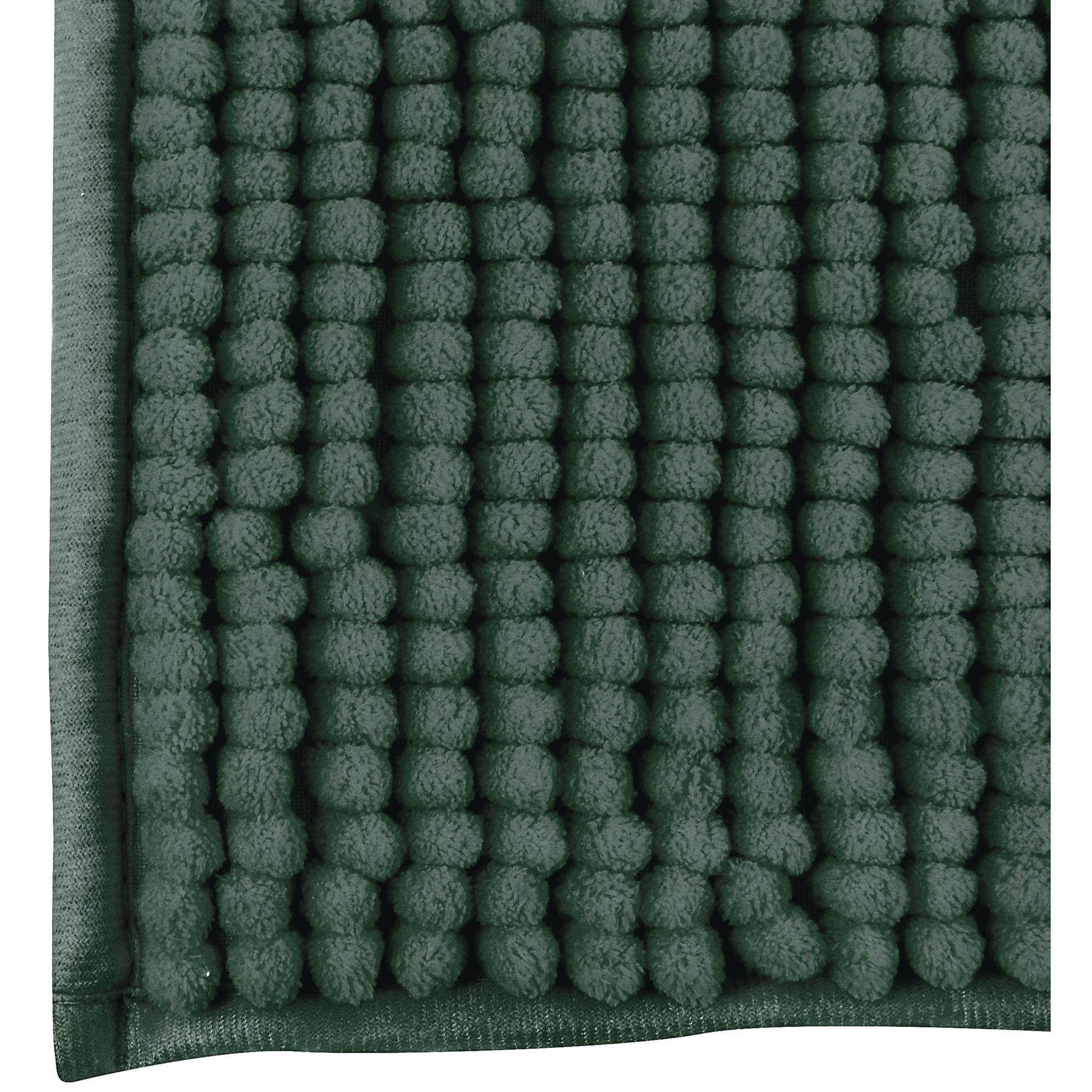 MSV Badkamerkleed|badmat voor op de vloer - donkergroen - 60 x 90 cm