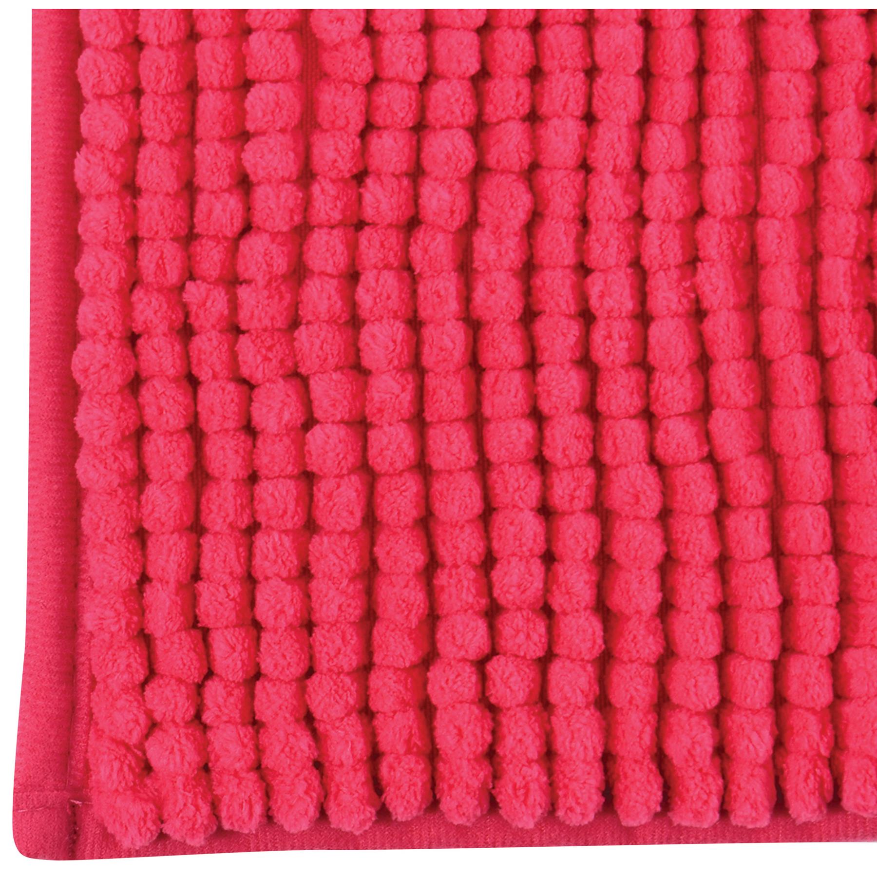 MSV Badkamerkleed|badmat voor op de vloer - fuchsia roze - 60 x 90 cm