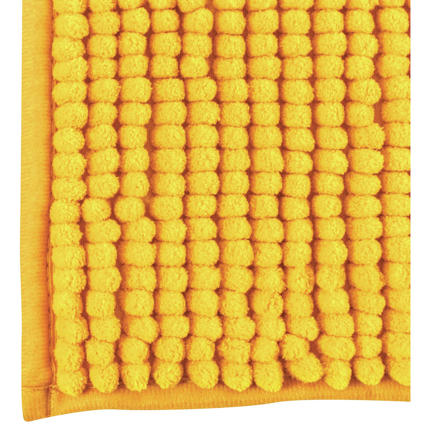 MSV Badkamerkleed|badmat voor op de vloer - saffraan geel - 60 x 90 cm