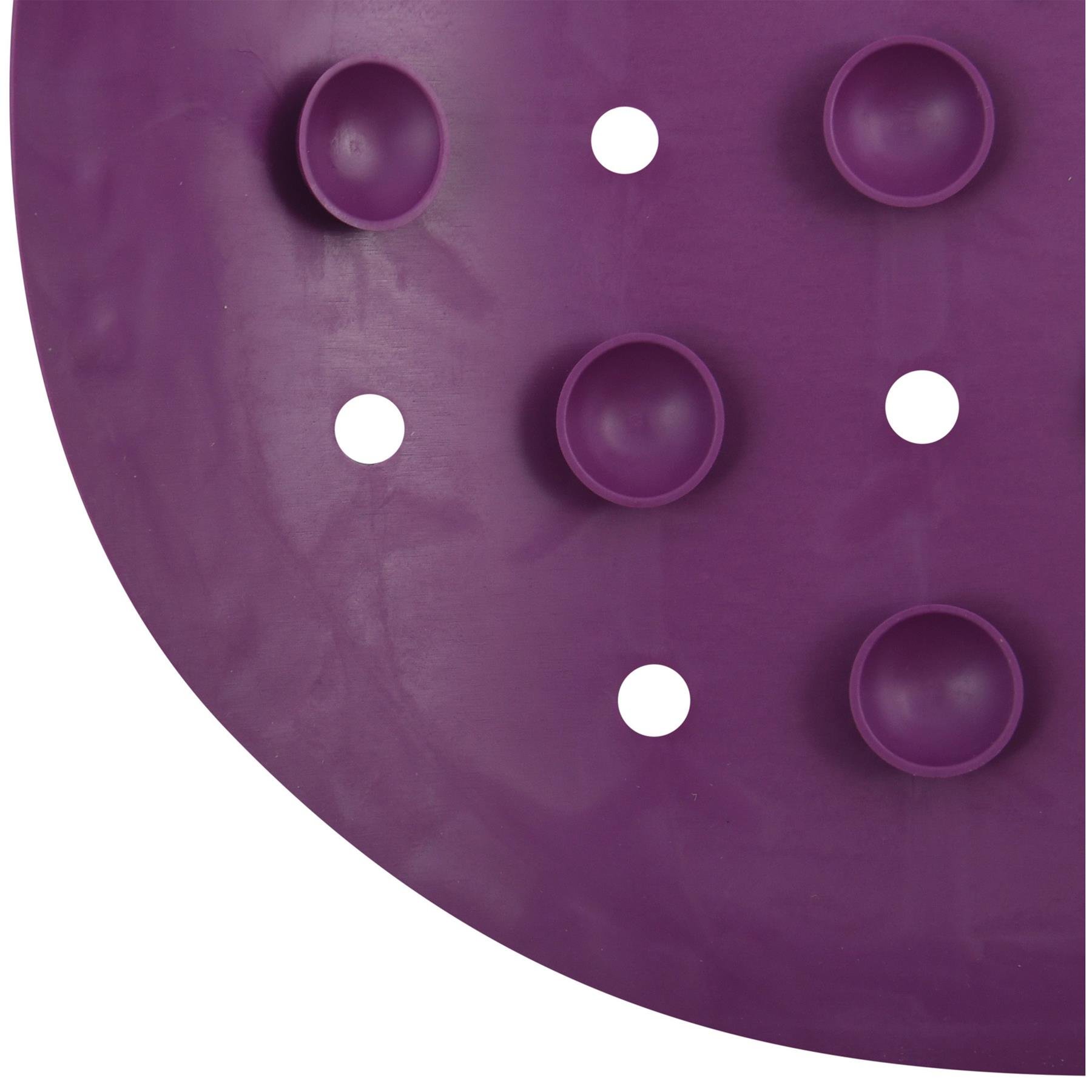 MSV Douche|bad anti-slip mat badkamer - rubber - paars - 36 x 97 cm