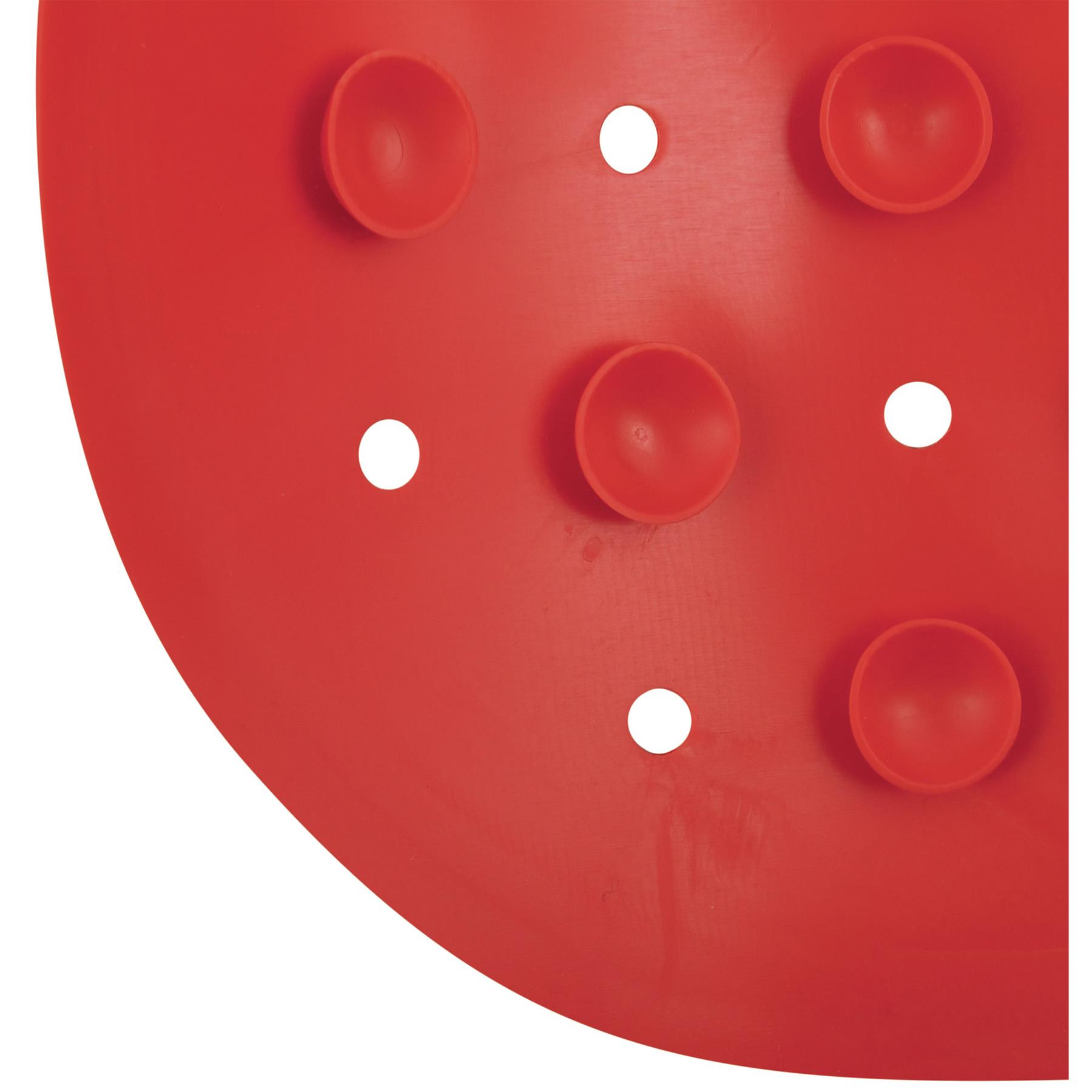 MSV Douche|bad anti-slip mat badkamer - rubber - rood - 36 x 65 cm