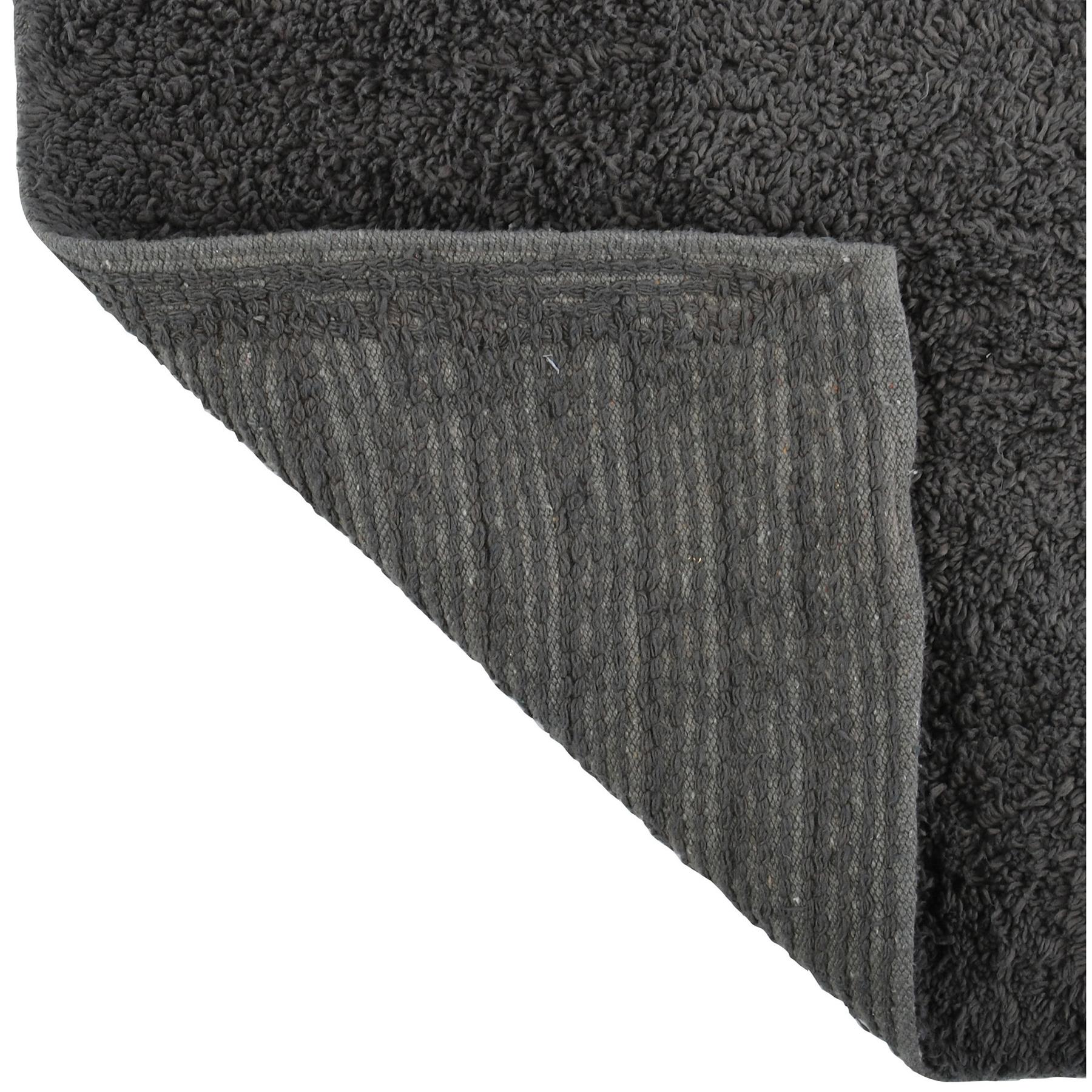 MSV Badkamerkleedje|badmat voor op de vloer - antraciet - 45 x 70 cm