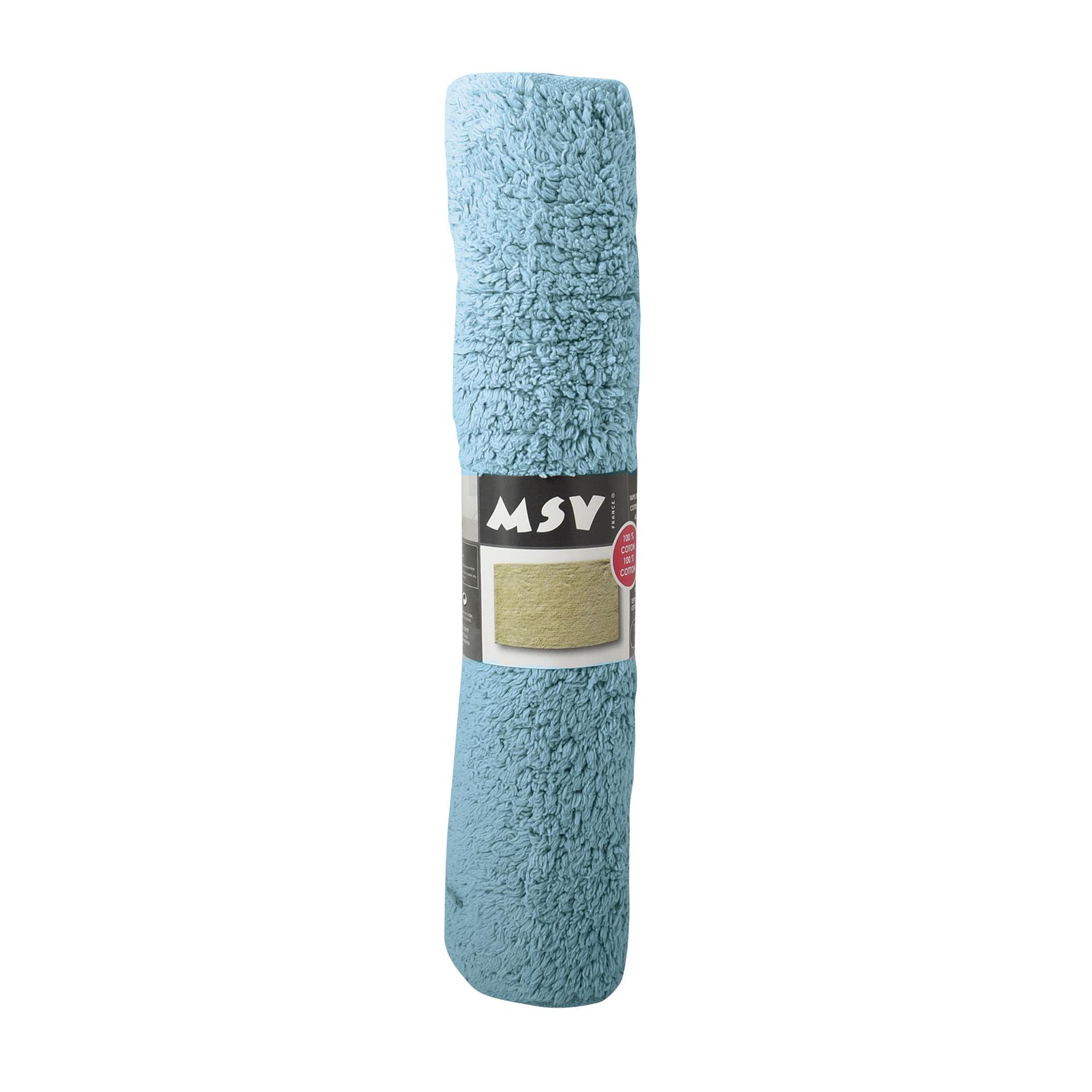 MSV Badkamerkleedje|badmat vloer - lichtblauw - 40 x 60 cm