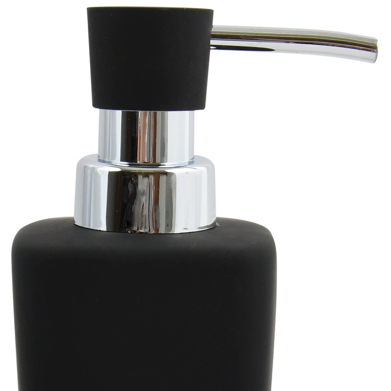 MSV Zeeppompje|dispenser - Haiti - keramiek - zwart- 6 x 15 cm