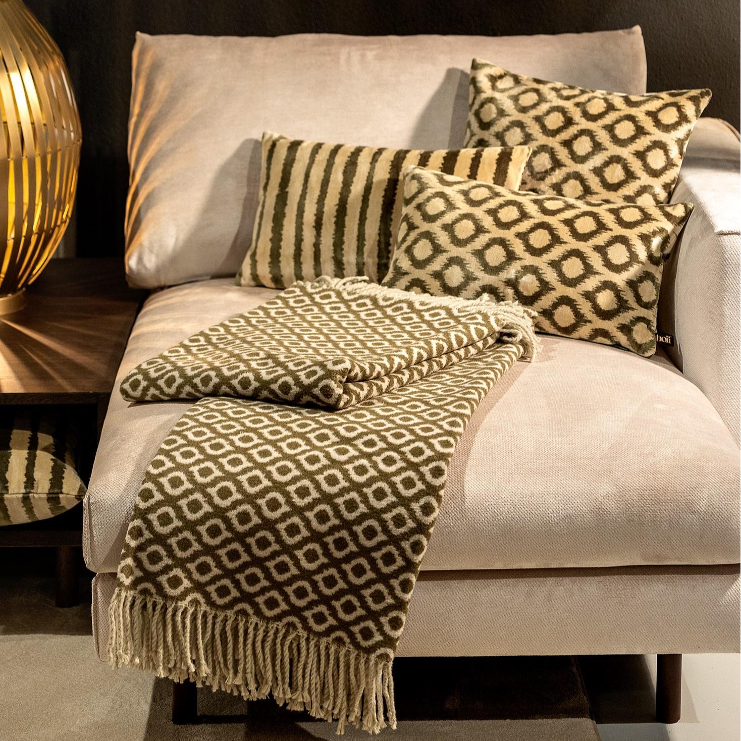 LEONARDO | Sierkussen | 30x50 cm Military Olive | Groen | Hoii | met