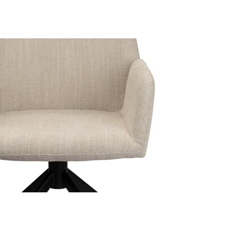 Pole to Pole Storm Draaibare Eetkamerstoel - Chenille - Beige
