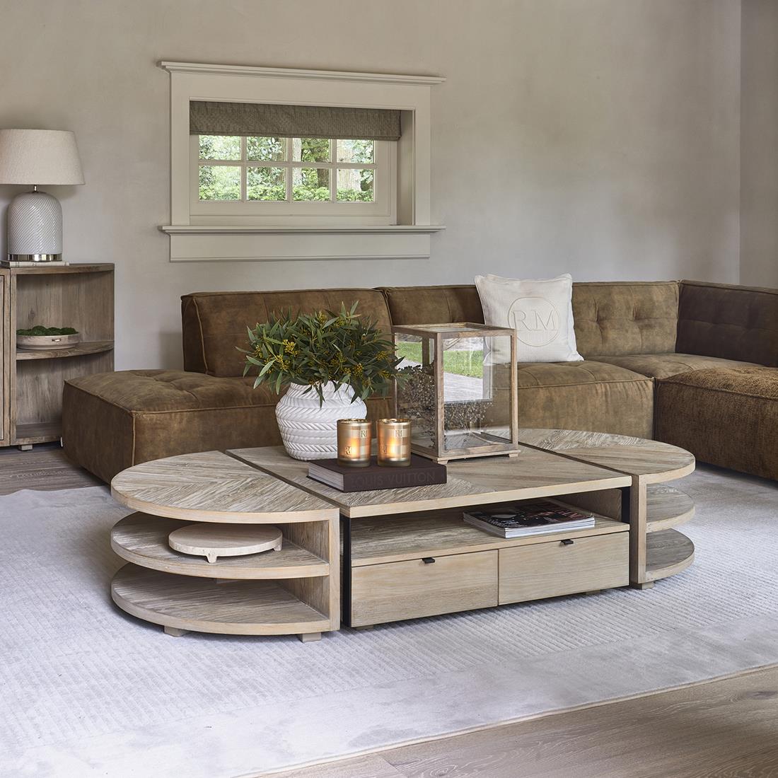 Riviera Maison Vaas wit, Bloempot - RM Paloma Braided - Porselein