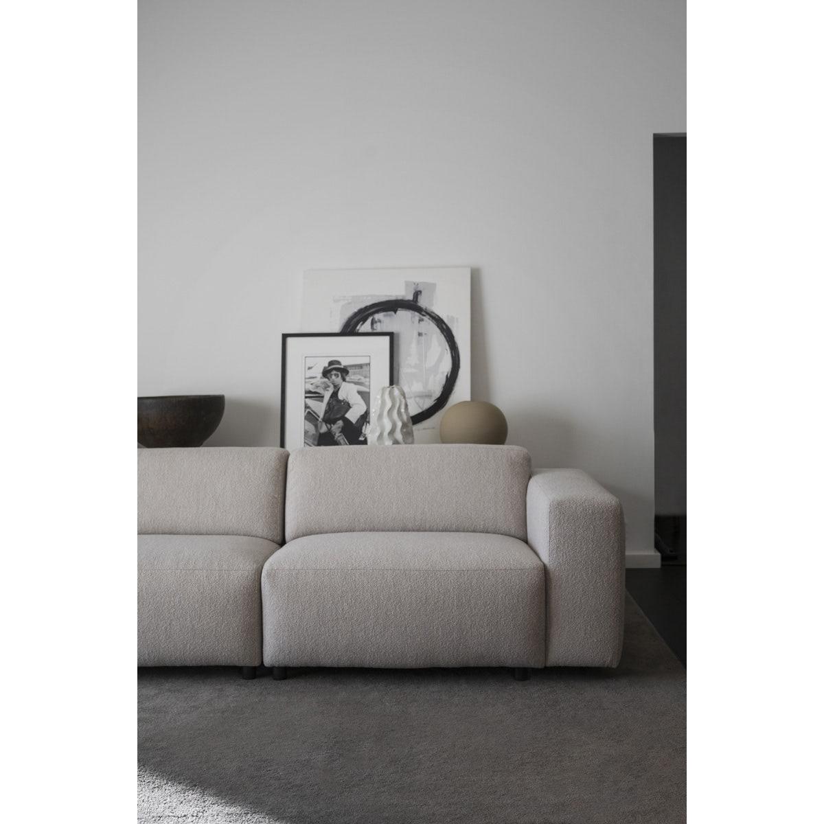 Rowico Home Willard 4-zits Bank - Lichtbeige Stof