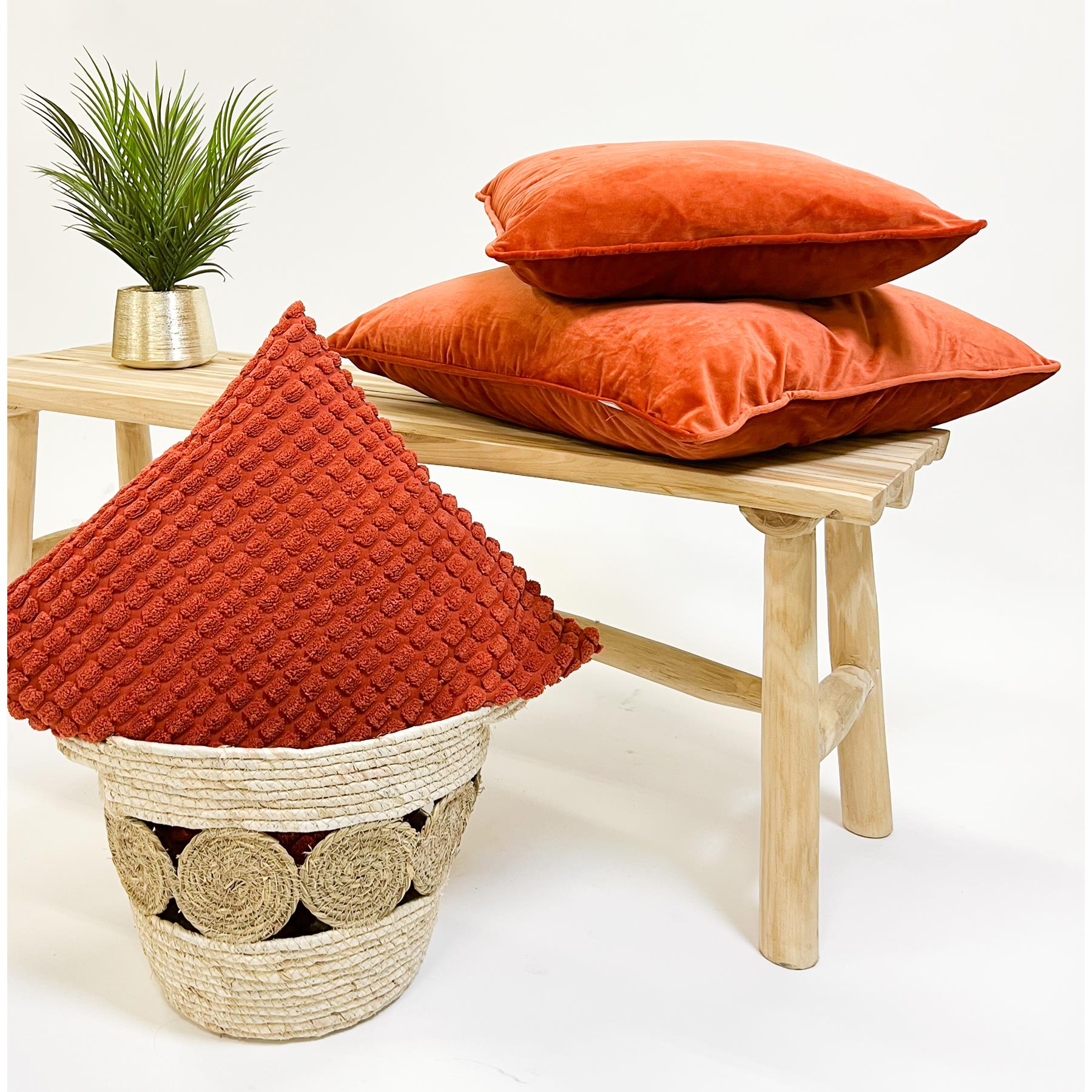 Dutch Decor kussenhoes FINN - 60x60 cm Potters Clay