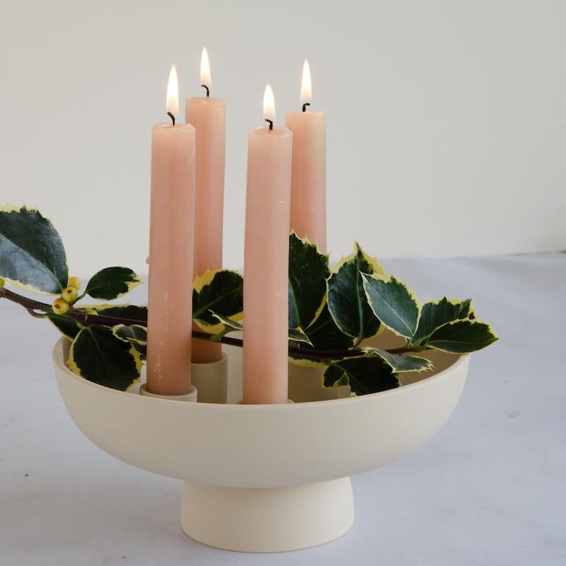 Home Delight - Kandelaar Loua beige keramiek