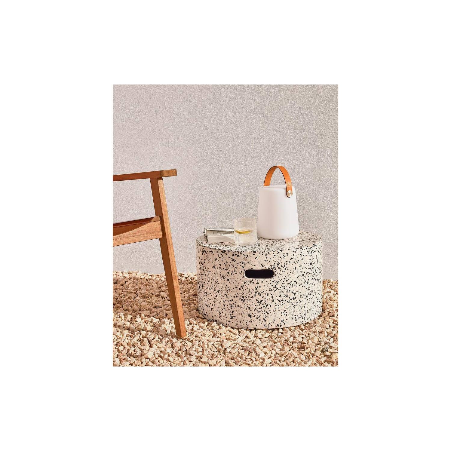 Kave Home - Jenell wit terrazzo koffietafel Ø 52 cm