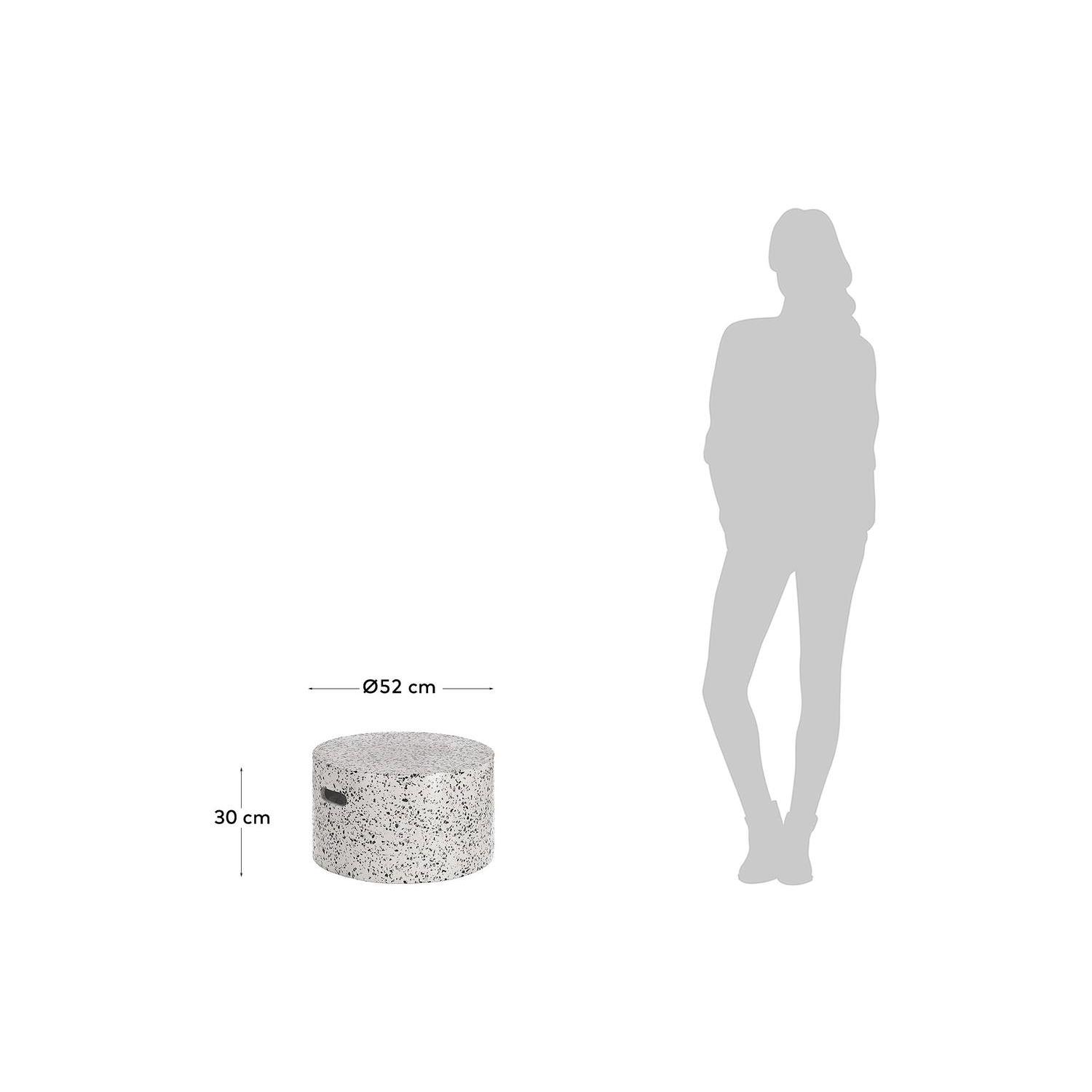 Kave Home - Jenell wit terrazzo koffietafel Ø 52 cm