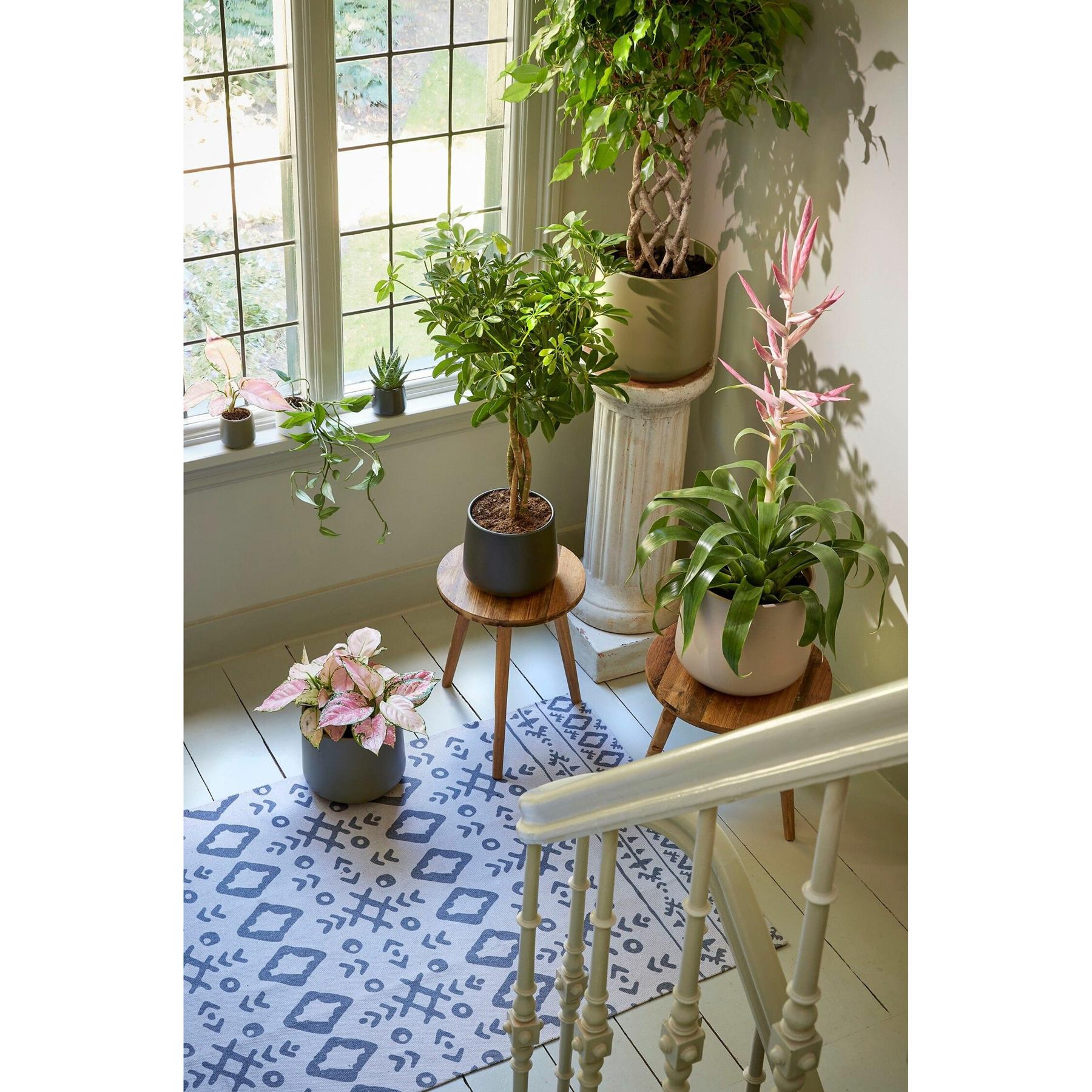 Mica Decorations Bloempot - grijs - mat - keramiek - H14|D15,5 cm