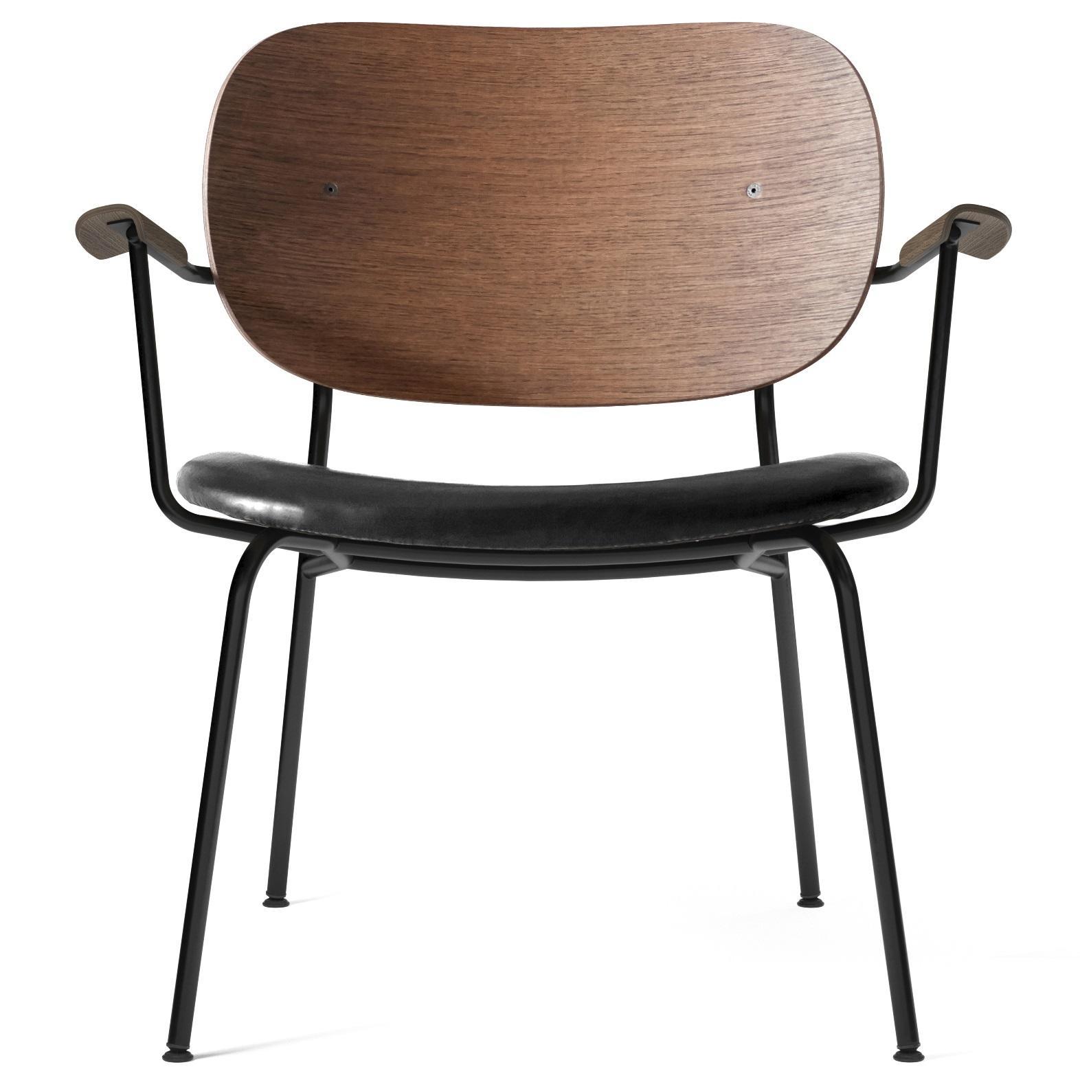Audo Copenhagen Co fauteuil zitting leder Dakar 0842 donker eiken