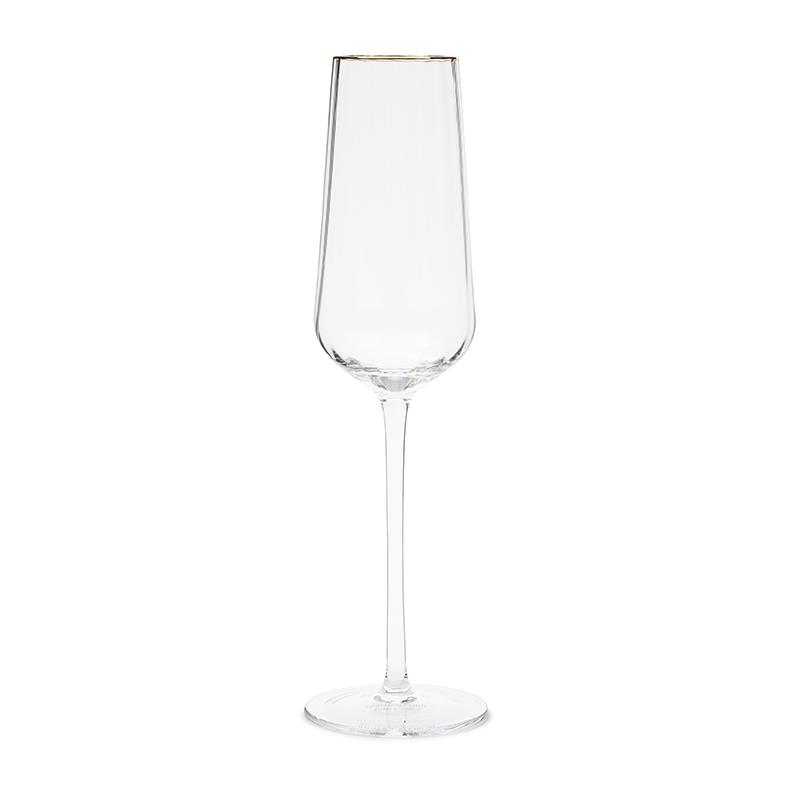 Riviera Maison Champagneglazen set, Transparant - Les Saises - 2 stuks