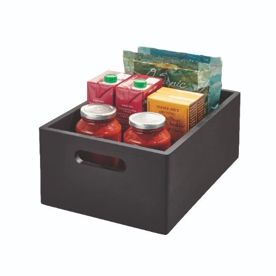 iDesign - Opbergbox met Handgrepen, 25.5 x 38 x 15 cm, Paulownia Hout,