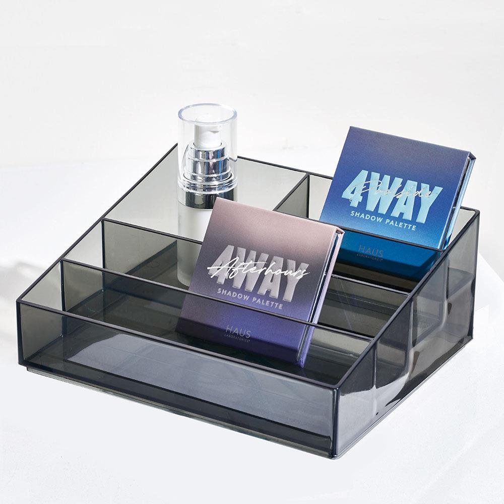iDesign - Nagellak Organizer met 5 Vakken, 20.3 x 16.5 x 8.3 cm, Smoke