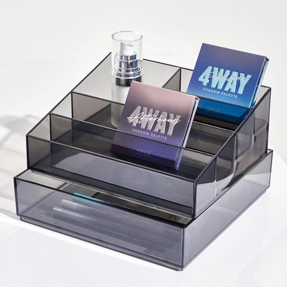 iDesign - Nagellak Organizer met 5 Vakken, 20.3 x 16.5 x 8.3 cm, Smoke
