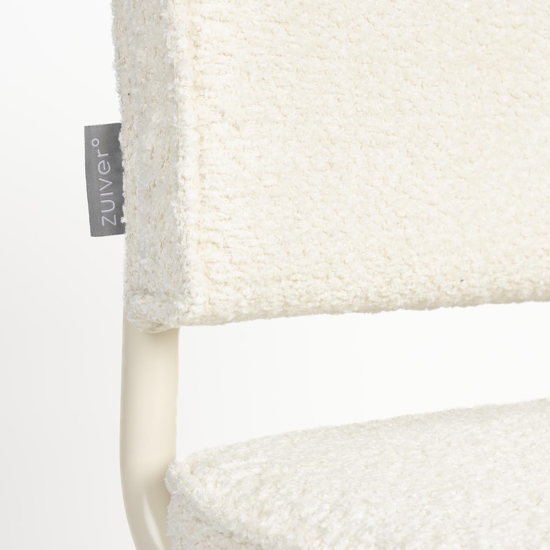 Zuiver Ridge Eetkamerstoel - Bouclé - Off-White