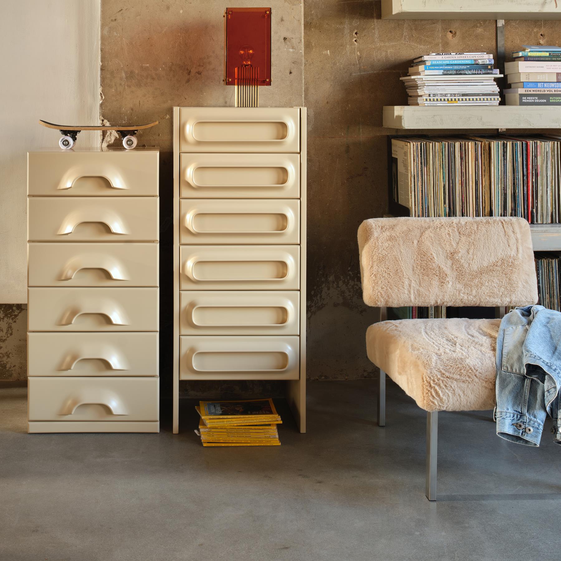 HKliving Furry Fauteuil - Champagne