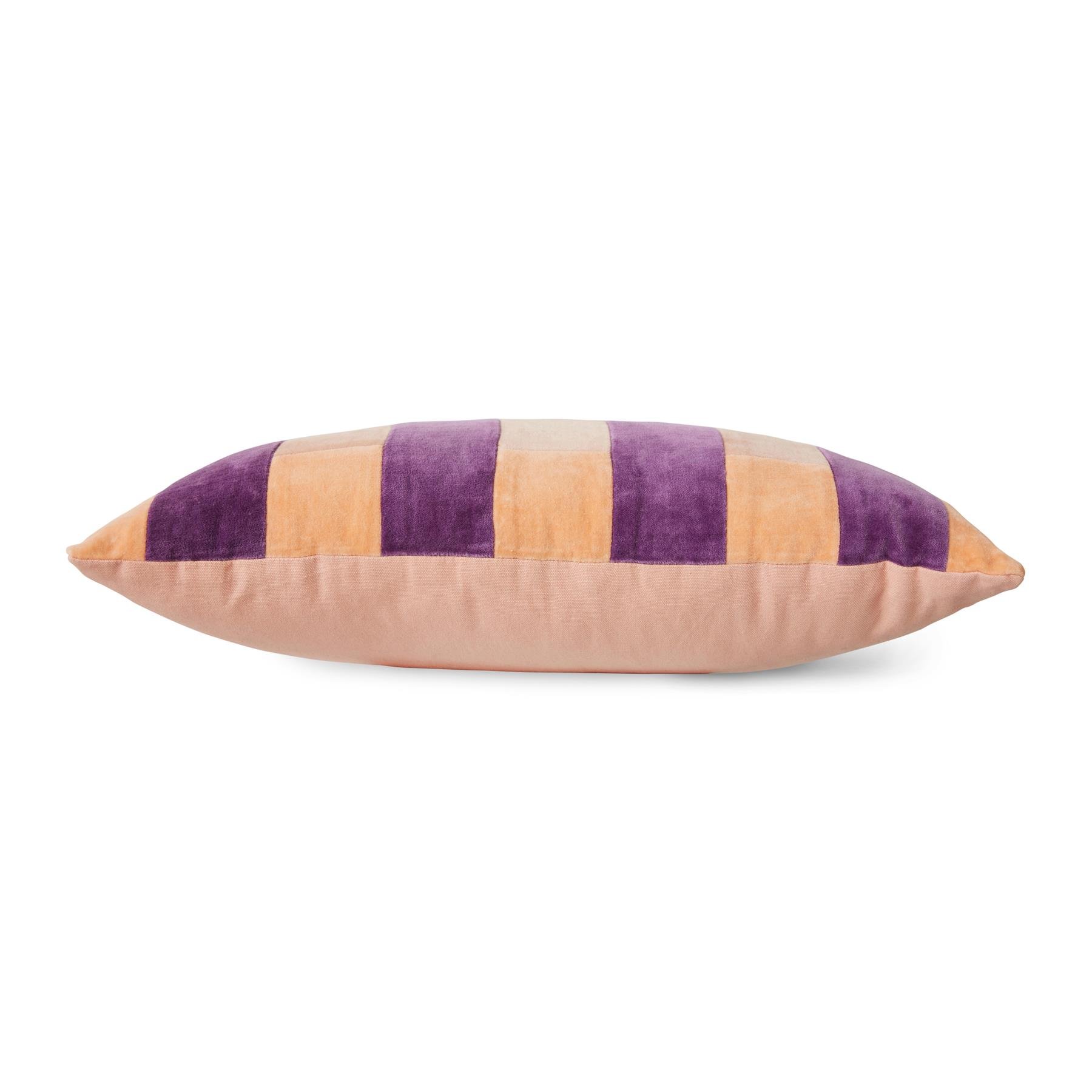 HKliving Striped Velvet Sierkussen 30 x 50 cm - Midsummer