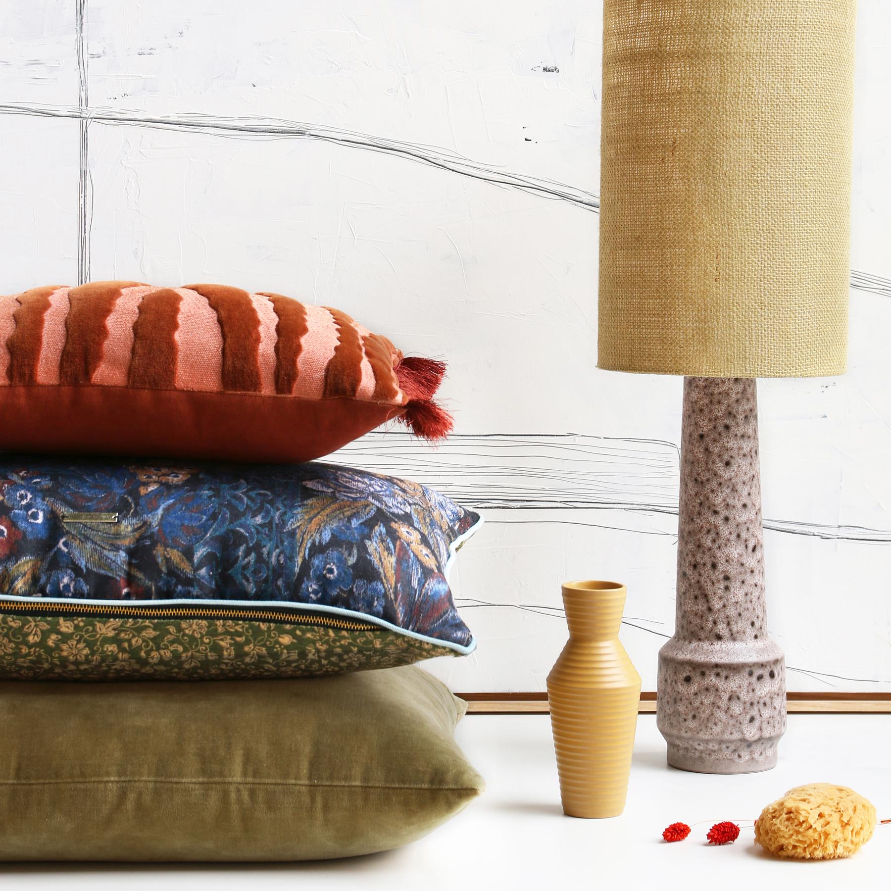HKliving Stoneware Tafellamp - Brown