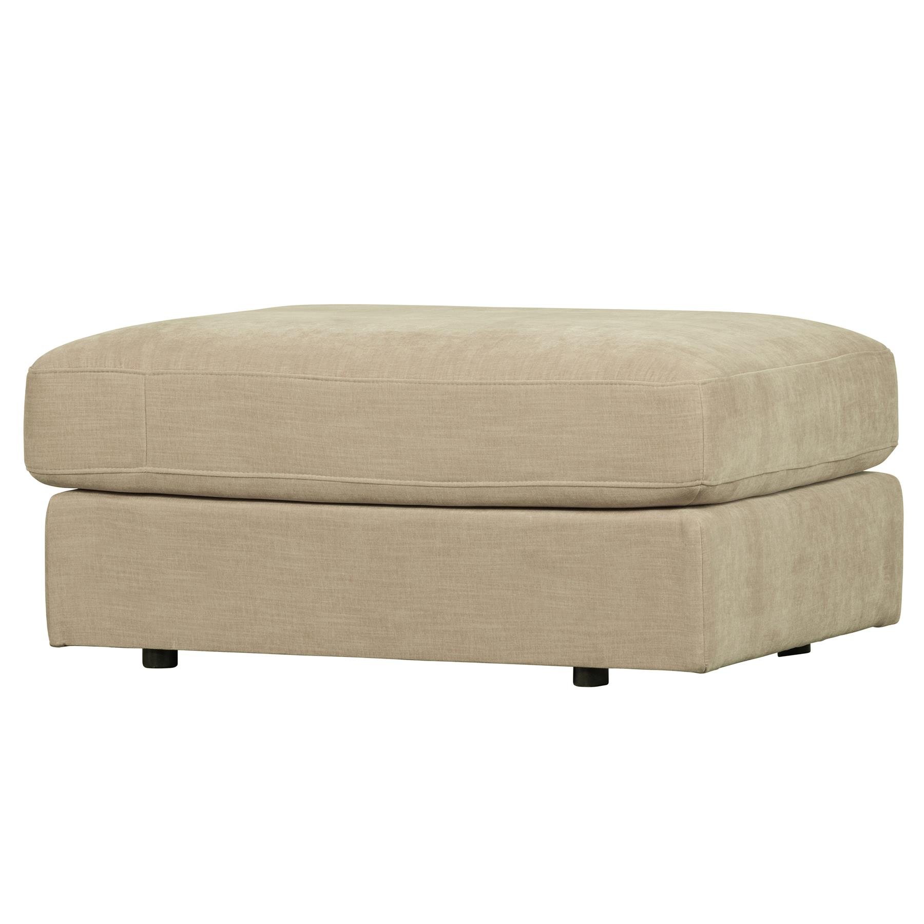 vtwonen Family Hocker - Polyester - Zand - 43x90x98